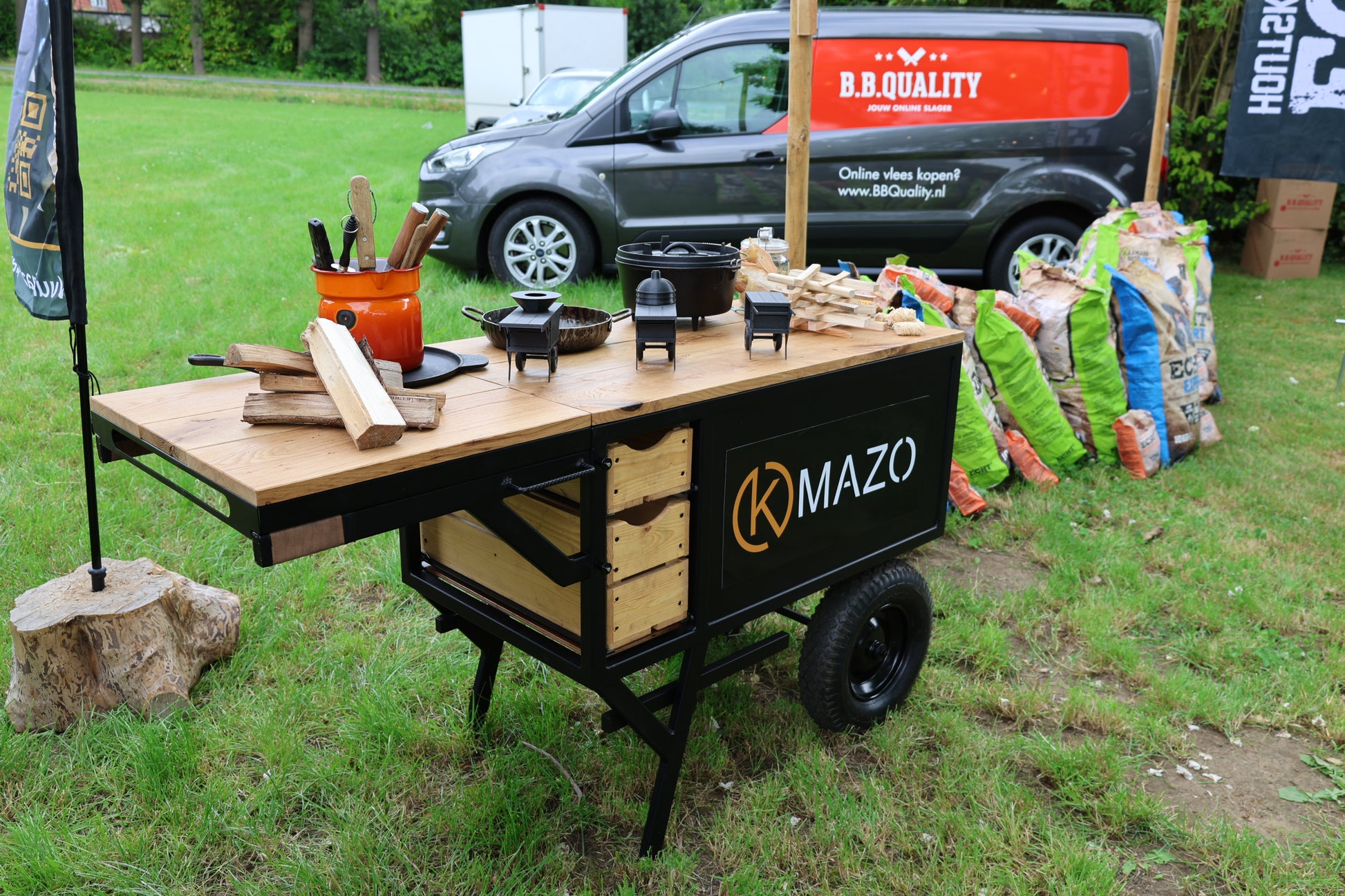 Sfeerbeeld uitbreiding BBQ-meubels hout