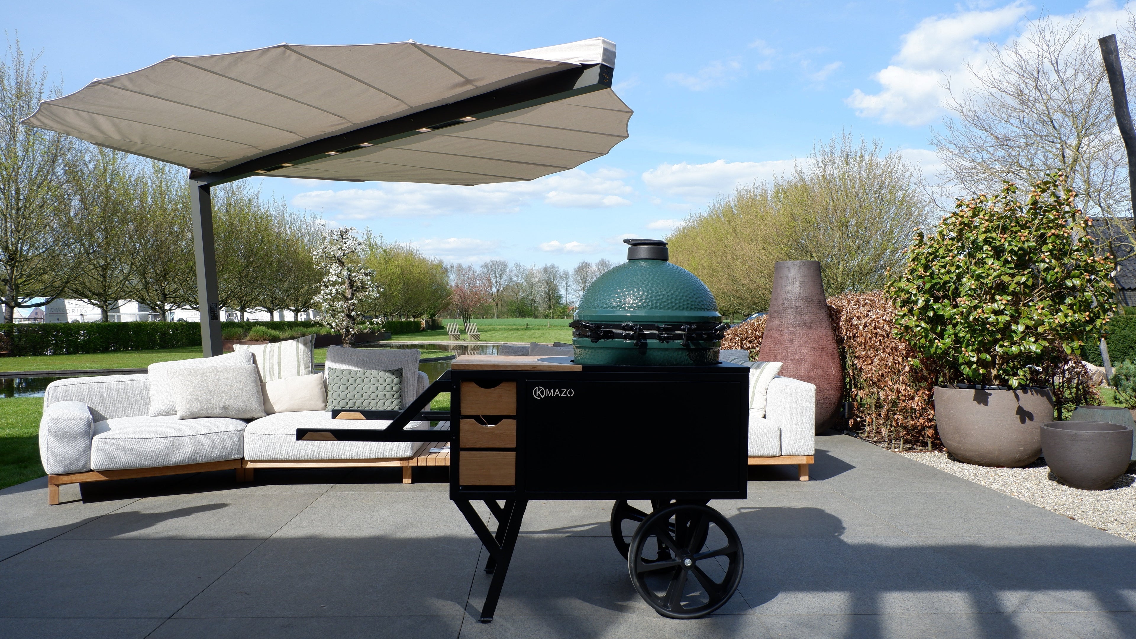 Barbecue kruiwagen: de slimme oplossing voor een verrijdbaar barbecue meubel | KMAZO
