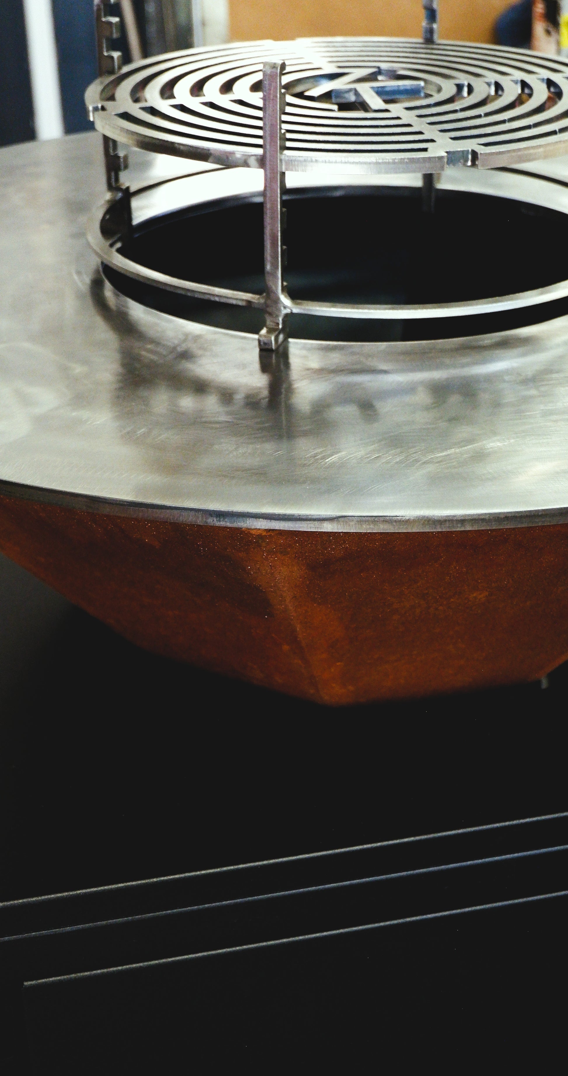 Verstelbaar grillrooster voor de KMAZO Ring Large