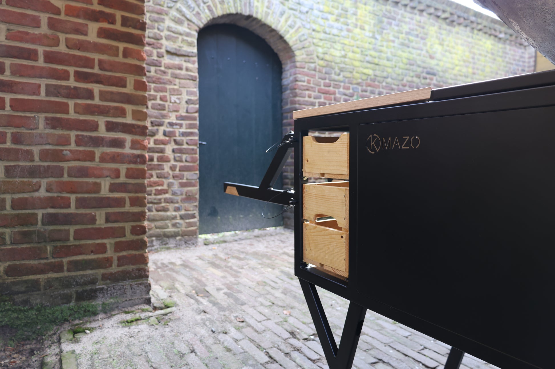 KMAZO Ring Large verrijdbaar BBQ-meubel